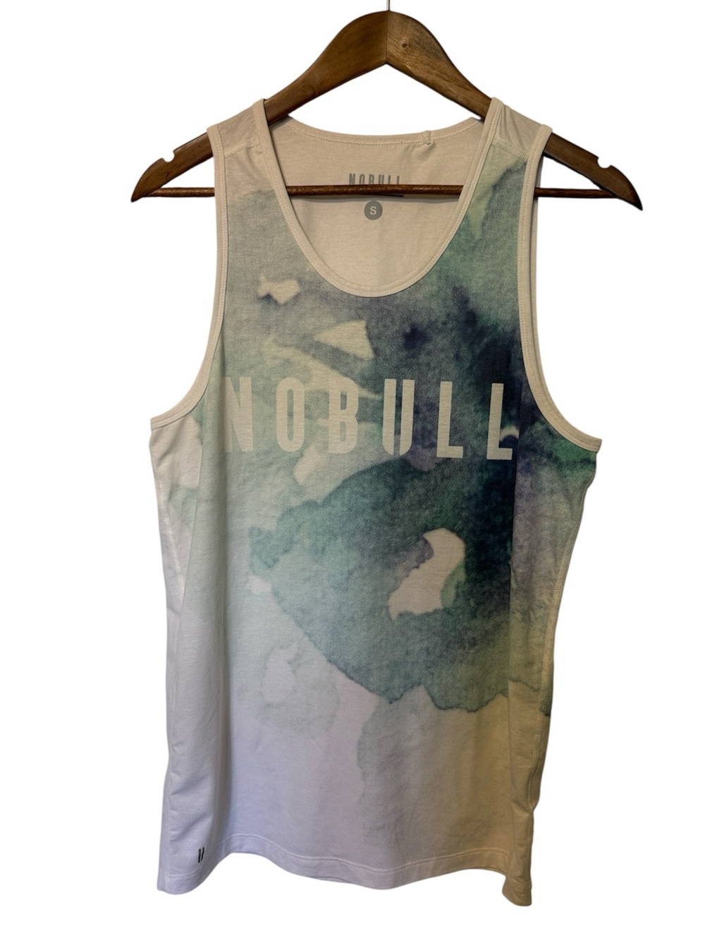 No Bull Men’s Tank Watercolor Blue White Small